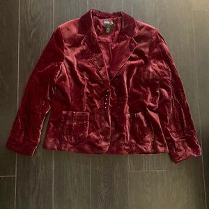 Vintage Velvet Blazer, size 16